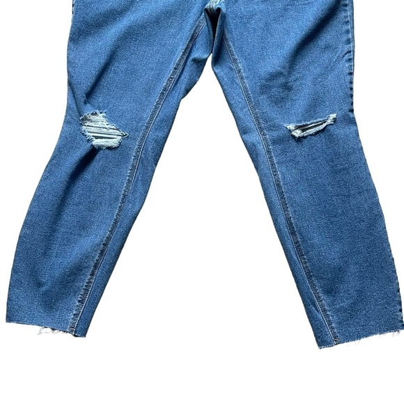 Old Navy Womens High Waist Rockstar Super Skinny Ripped Ankle Jeans Plus Size 20 - Picture 5 of 11